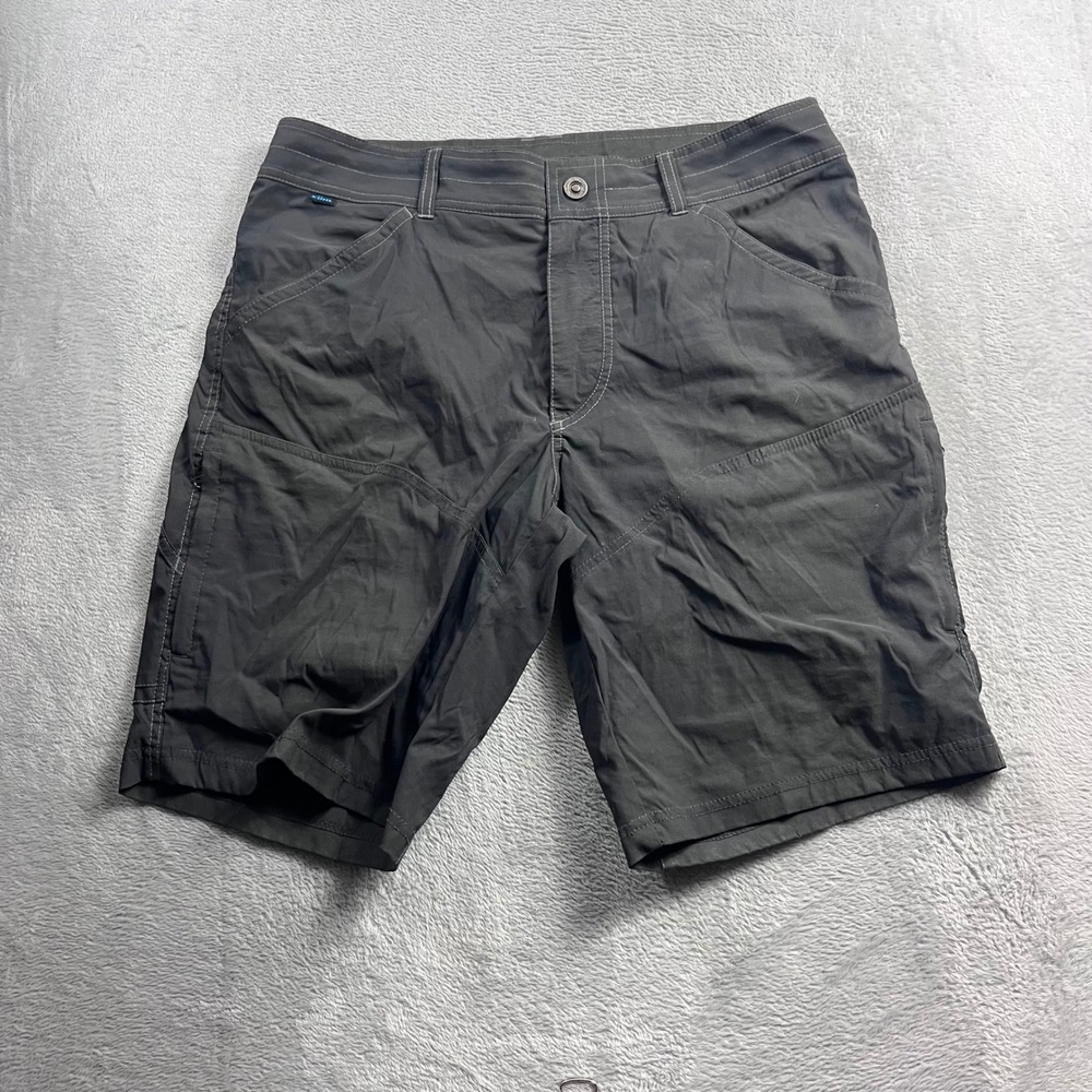 KUHL Renegade Mens Dark Gray Hiking Cargo Shorts Size 34 Style 5121